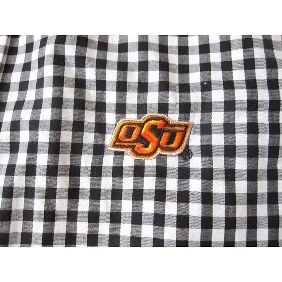New W/ Tag Thomas Dean TD Collegiate OSU Button Up Plaid Long Sleeve Shirt Sz M - Picture 2 of 12
